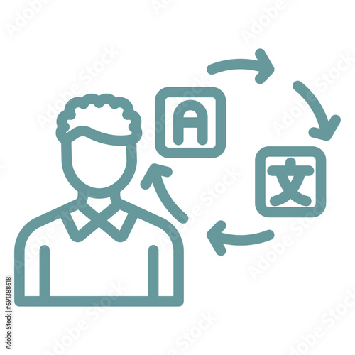 Freelance Translator Icon Style