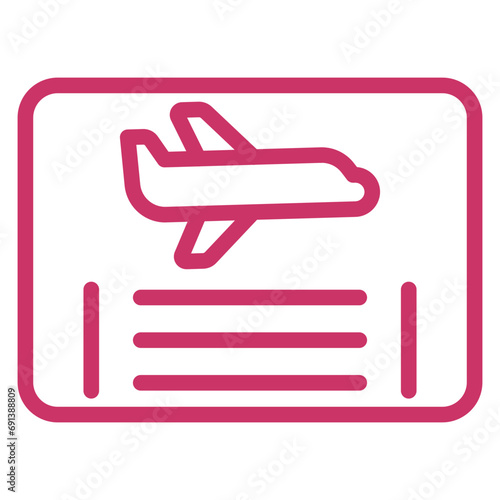 Frequent Flyer Program Icon Style