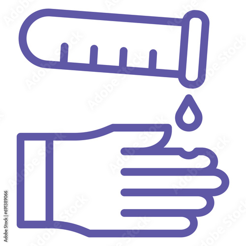Chemical Spill Icon Style