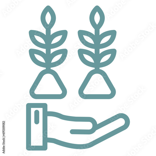 Save Plants Icon Style