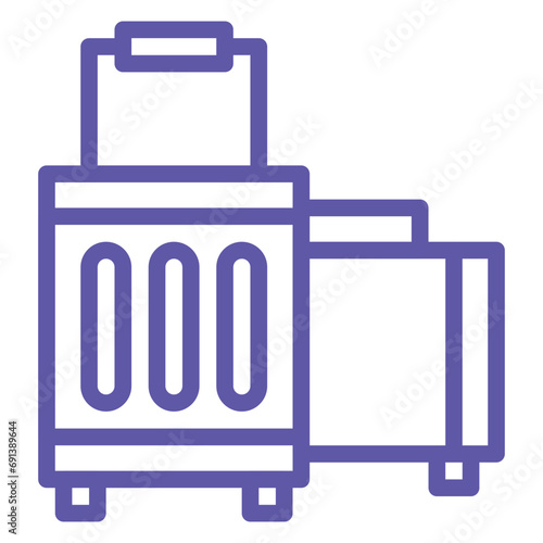 Travel Luggage Icon Style