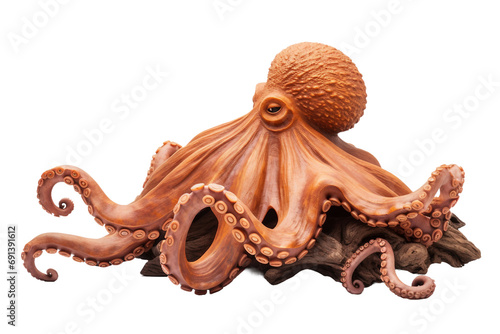 Octopus Collectible Display Piece isolated on transparent background