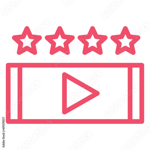 Video Review Icon Style