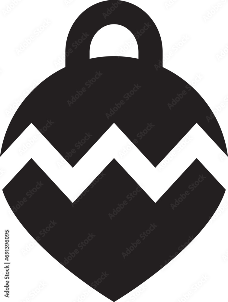 Obraz premium Rounded filled Ornament icon.