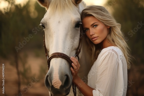 A portrait featuring a horse and its owner, symbolizing the unique and special bond between them