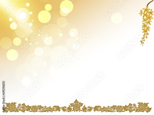 Wallpaper Mural background, Thai pattern, classic, Thai art Torontodigital.ca