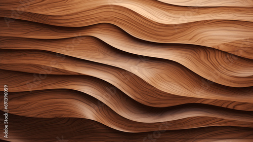 Wooden Wall Background. Generative AI