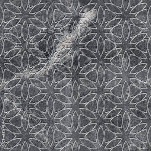 decorative geometric 3d structure background pattern  digital ceramic tile  interior wall texture.