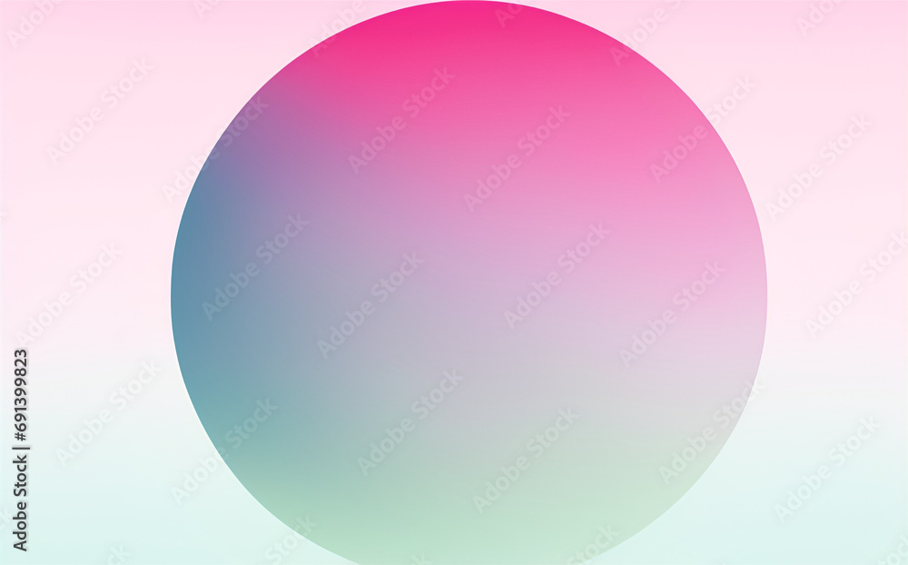 Abstract colorful circle gradient on a pink background