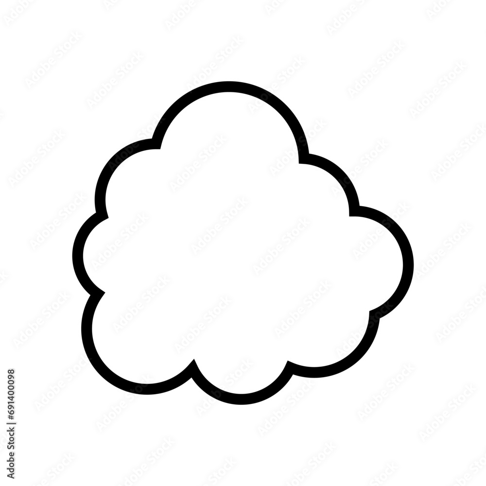 Toy cloud icon vector. Baby clouds illustration sign. Cloud symbol or logo. Toy cloud icon vector. Baby clouds illustration sign. Cloud symbol or logo.