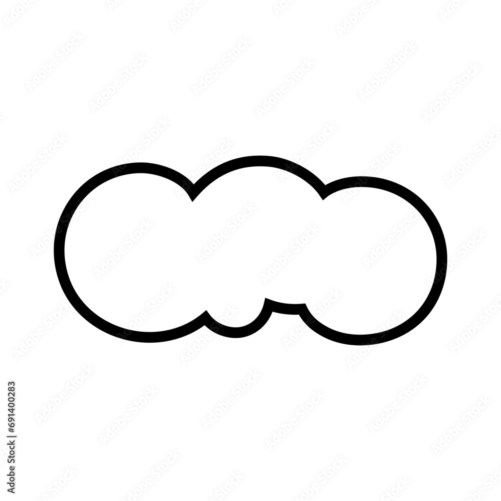 Toy cloud icon vector. Baby clouds illustration sign. Cloud symbol or logo. Toy cloud icon vector. Baby clouds illustration sign. Cloud symbol or logo.
