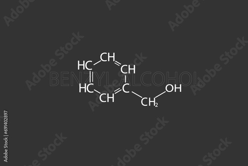 Benzyl alcohol molecular skeletal chemical formula
