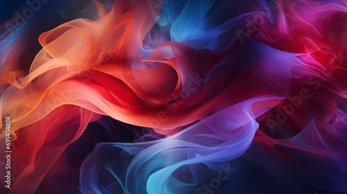 Image that features whimsical and artistic swirls of abstract smoke. Experiment with different shapes and sizes, background image, generative AI