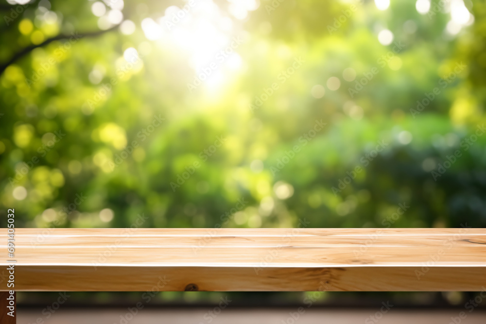 a wooden table with a blurred background a wooden table with a blurred background