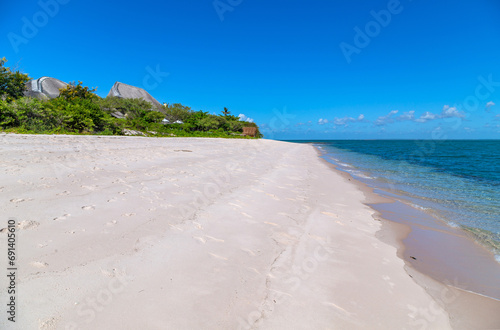 Pristine beach in Inhaca Island photo