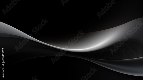 Grey and black wave glowing abstract background. PowerPoint and webpage landing page background.