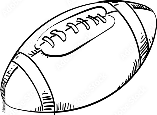 american football handdrawn illustration