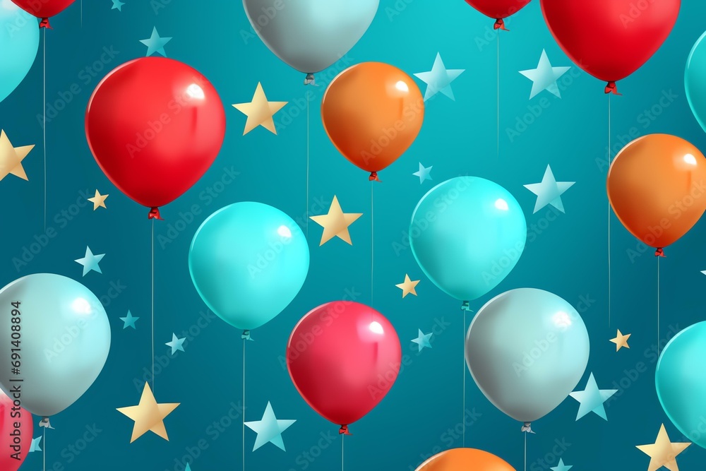 Stars colorful 3d illustration pattern background Stars colorful 3d illustration pattern background