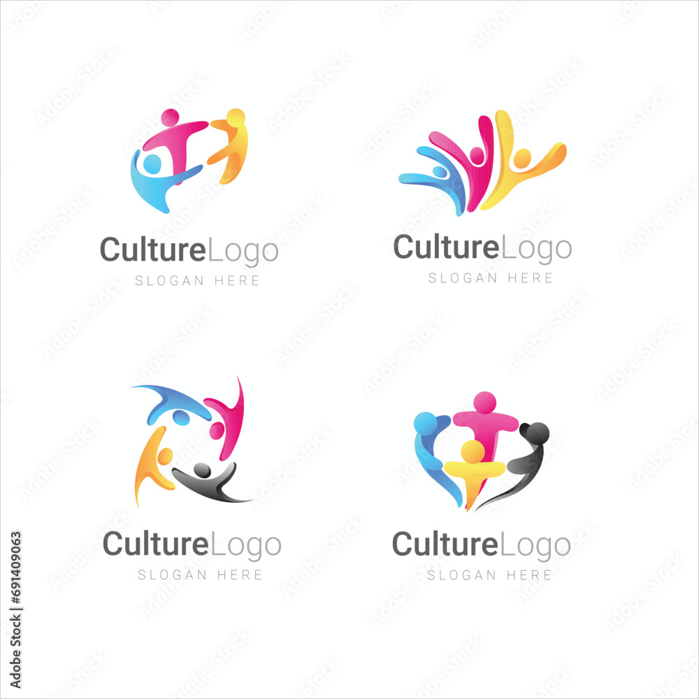 Adoption and community care Logo template vector Adoption and community care Logo template vector