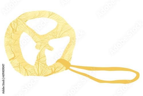luffa. loofah. The washcloth is natural. Vector stock illustration. Isolated on a white background.