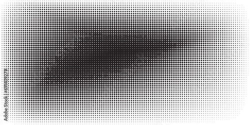 Titik-titik halftone putih dan hitam pola warna latar belakang tekstur grunge gradien. Ilustrasi vektor gaya olahraga komik seni pop titik. eps 10 photo
