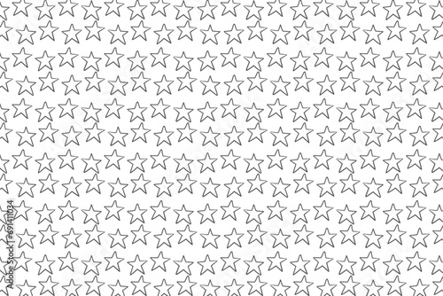star seamless pattern tribal line vector background
