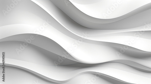 minimal abstract white background with smooth curve  flowing satin waves for backdrop design Minimal Futuristic Technology Design as Geometric Urban Texture Wallpaper.