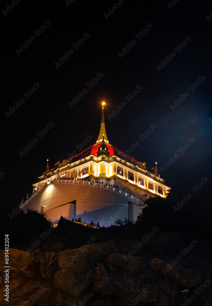 temple of the Golden Mount Bangkok Wat Saket Ratchaworamahawihan 01