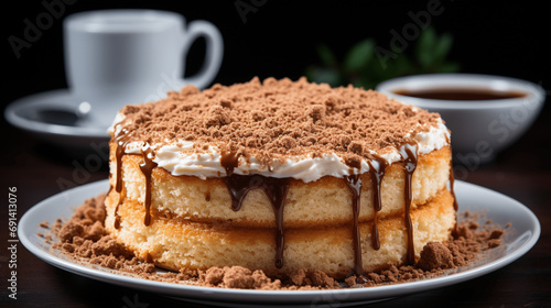  Delectable Coffee Cake Delight. Generative AI