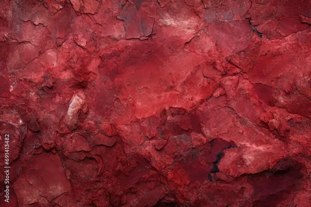 Red colored rock textured wall background