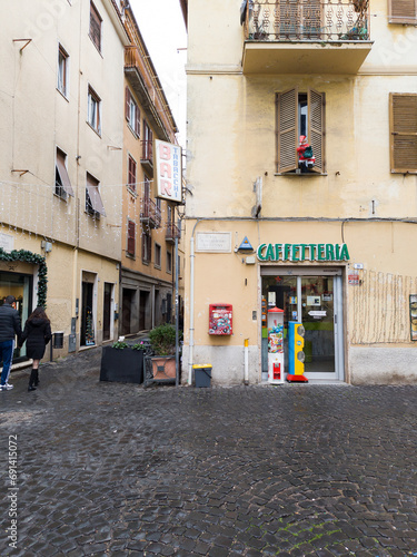 Frascati, scorcio del centro storico. photo