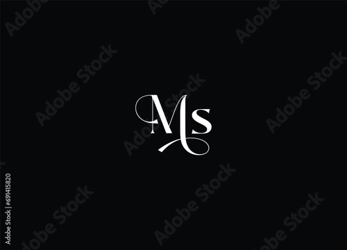 MS creative logo design and initial logo