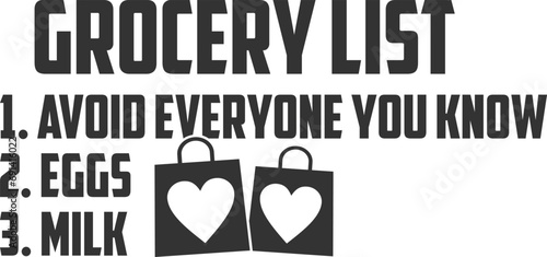 Grocery List - Tote Bag Illustration