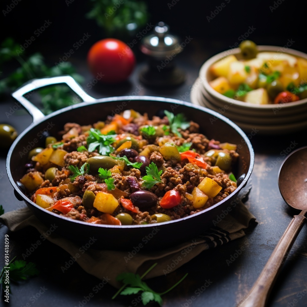 Beautiful Minimalist Picadillo Dish Beautiful Minimalist Picadillo Dish