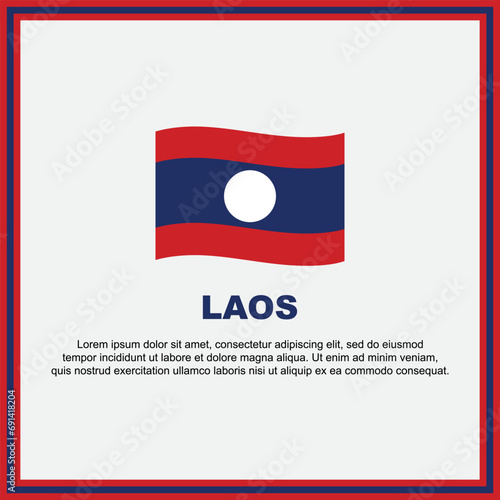 Laos Flag Background Design Template. Laos Independence Day Banner Social Media Post. Laos Banner Free Download Laos Flag Background Design Template. Laos Independence Day Banner Social Media Post. Laos Banner - GFXLoad