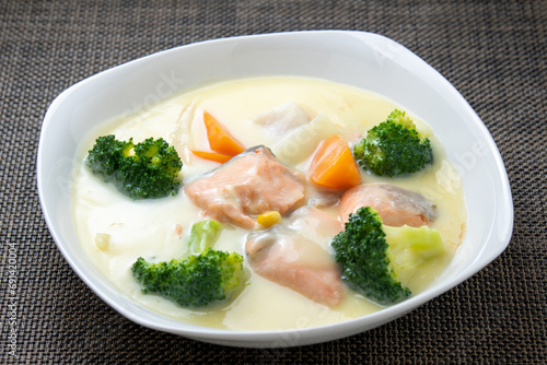 鮭のクリームシチュー。
