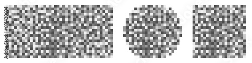 Censored pixel square background illustration. photo