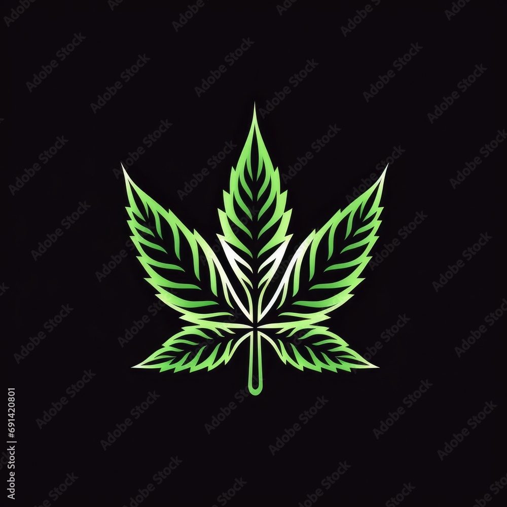 Marijuana leaf symbol graphic design illustration Marijuana leaf symbol graphic design illustration