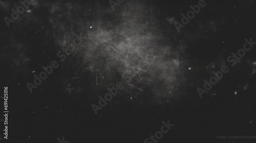 Dust scratch overlay. Light flare. Old film texture.. old grunge effect with a black and white background with light particles.dark abstract empty space background.