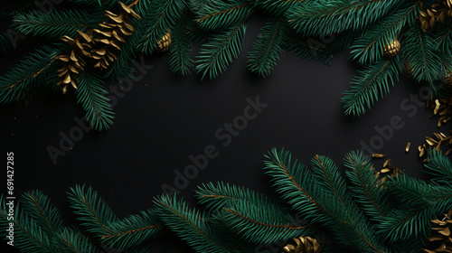 Christmas or New Year decoration background