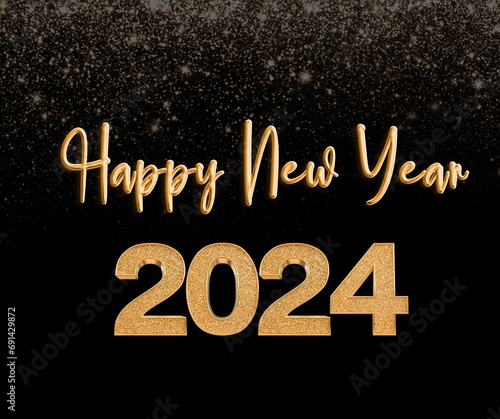 Happy new year card for 2024 