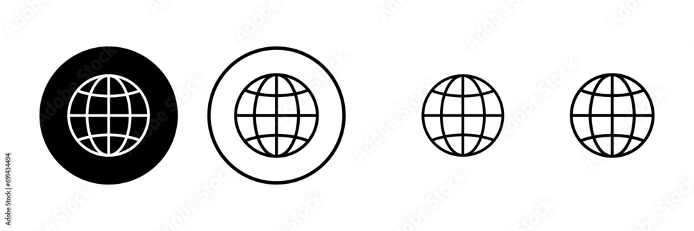 Web icons set. Website vector icon. Internet world vector Web icons set. Website vector icon. Internet world vector