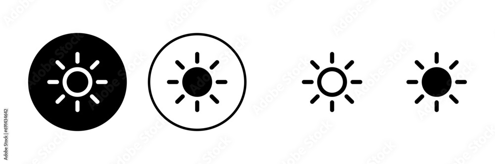 Sun icons set. Sun vector icon. brightness Sun icons set. Sun vector icon. brightness