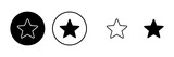 Star Icons set. Star vector icon. Rating symbol
