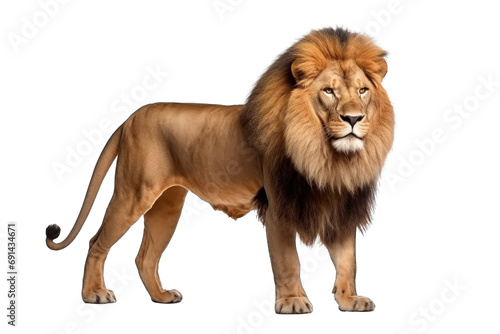 lion PNG isolated on white transparent background