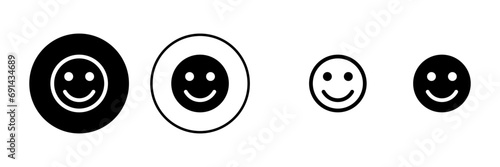 Smile icons set. Smile vector icon. Emoticon Icon vector. Emoji