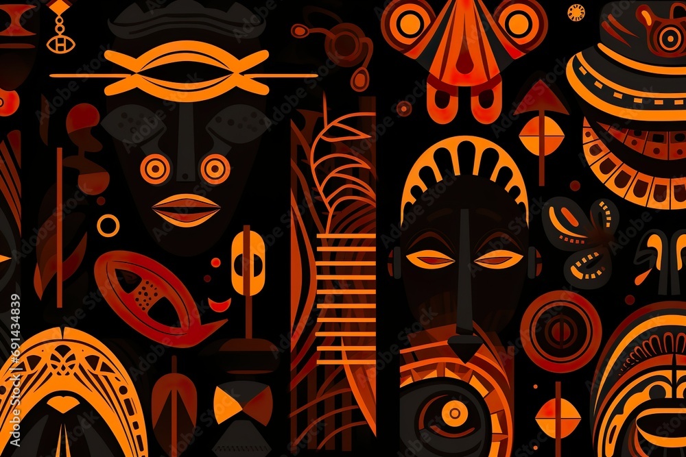 flat south african pattern design flat south african pattern design