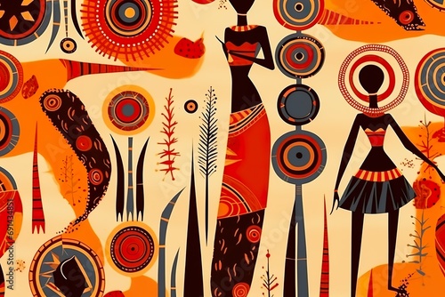 flat south african pattern design