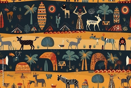flat south african pattern design