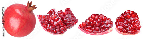 pomegranate seeds, pomegranate isolated, transparent PNG, PNG format, cut out, collection photo